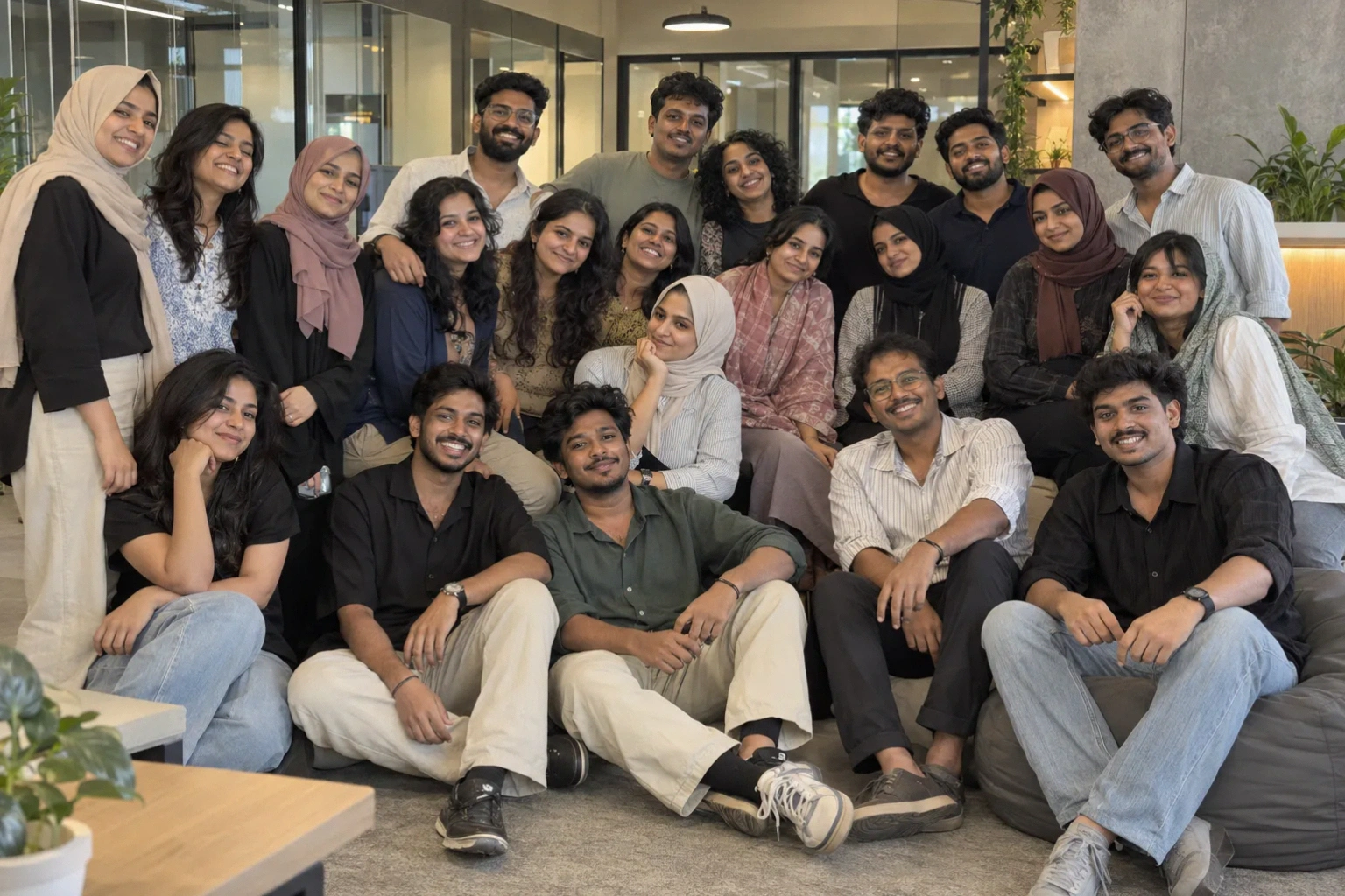 The Xenora Solutions team together at the company office